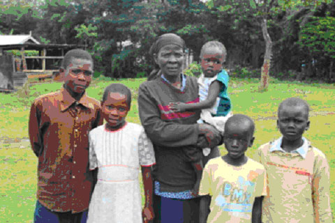 Family in Kenya with Roger Oakland